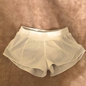 White Hotty Hot Low Rise Lined Short 2.5